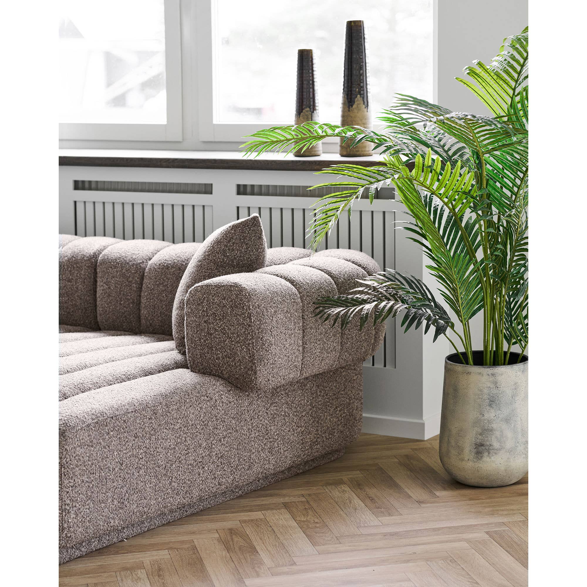 Keramieken Vaas Bruin Ø12,5 × 48 cm