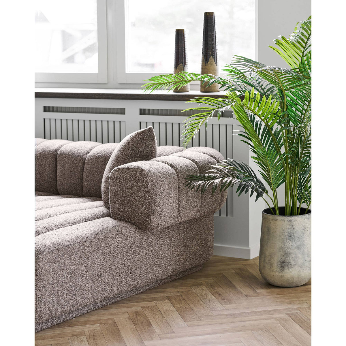 Keramieken Vaas Bruin Ø11 × 39 cm