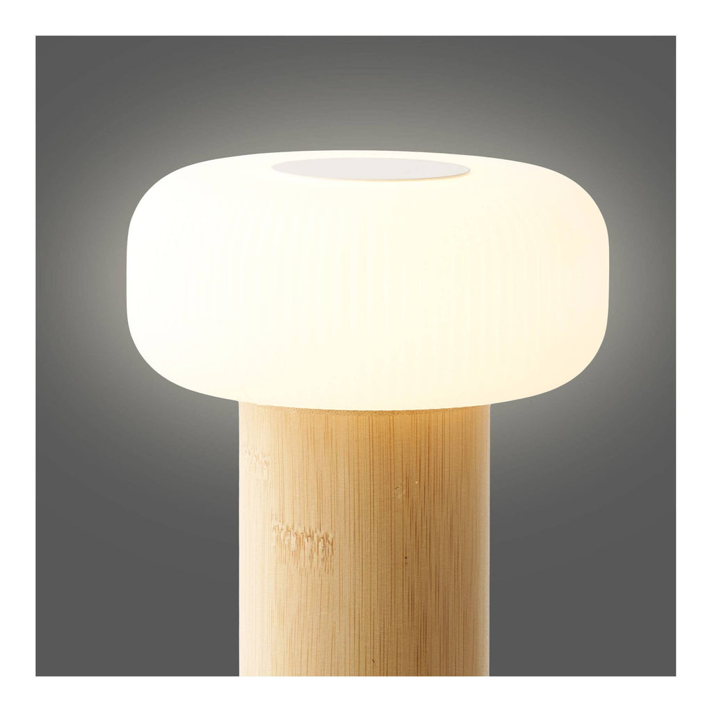 Stafford Oplaadbare Tafellamp Naturel / Wit