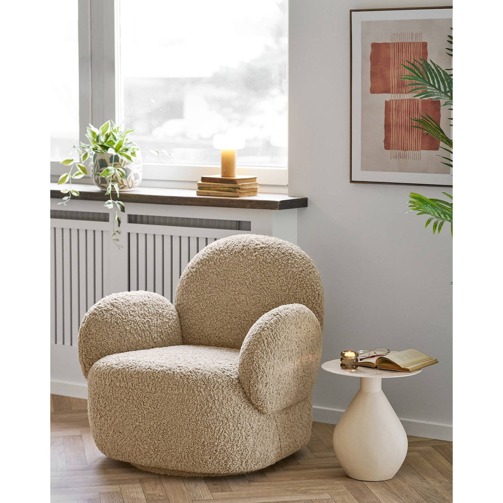 Stafford Oplaadbare Tafellamp Naturel / Wit