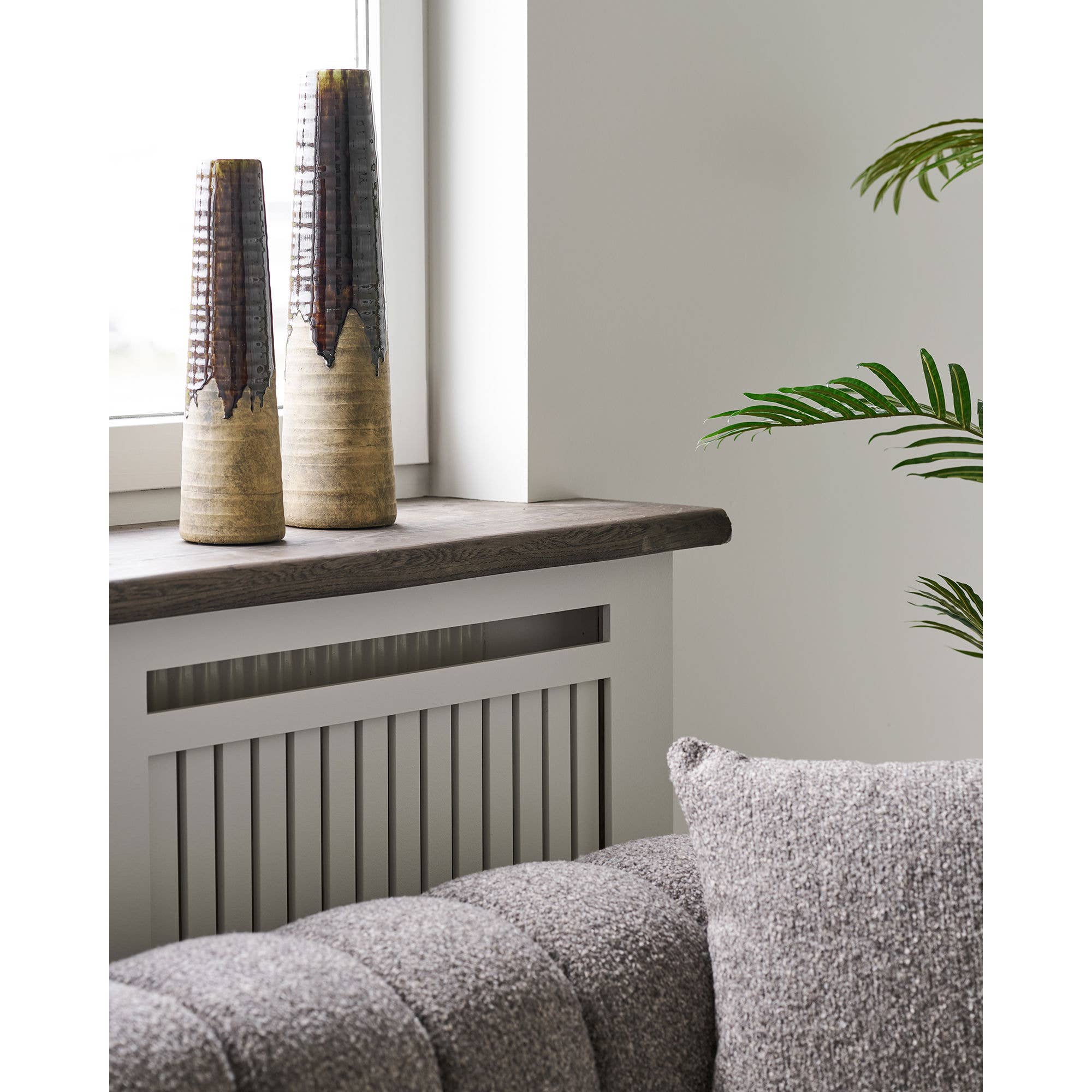 Keramieken Vaas Bruin Ø11 × 39 cm